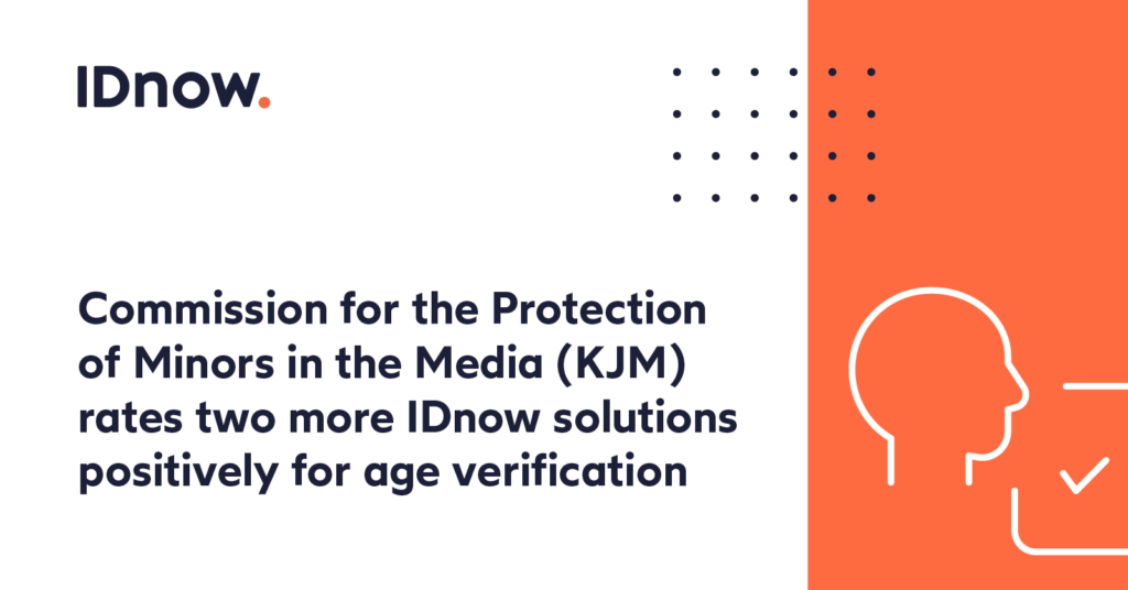 Commission for the Protection of Minors in the Media (KJM) rates two more IDnow solutions positively for age verification