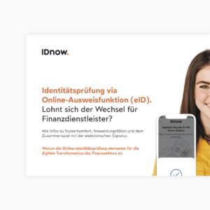 Die Online-Ausweisfunktion (deutscher Personalausweis mit freigeschalteter Online-Funktion und NFC-fähigem Smartphone, kurz: eID) verändert die Spielregeln im Netz, zum Vorteil von Unternehmen und Kunden.